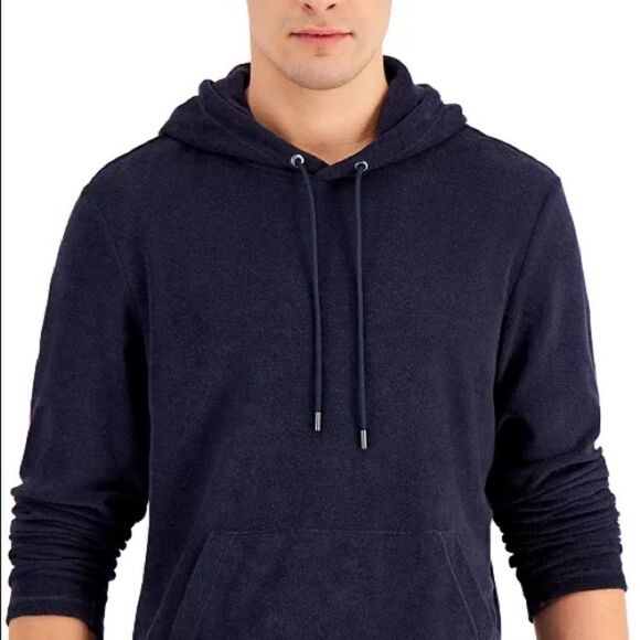 Michael Kors Men's Regular-Fit Terry Hoodie Large - Picture 4 of 11